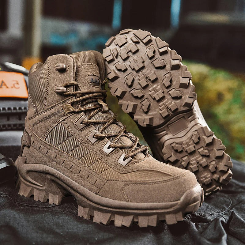 Insulated Tactical Winter Boots with Ankle Support and Thermal Protection