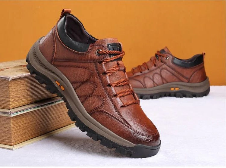 Mens Arch Support Shoes with Foam Padding and Rubber Grip Sole