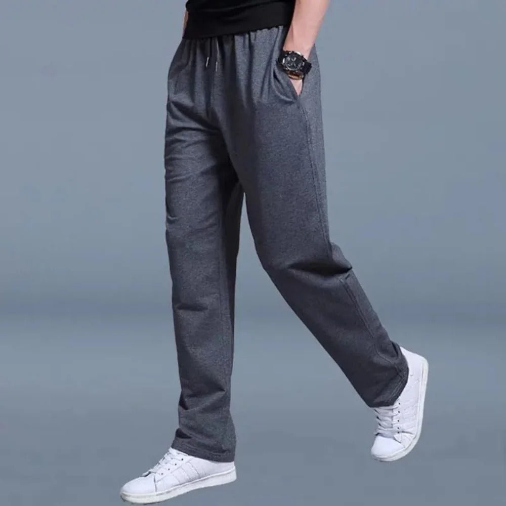 Sweatpants with Moisture Wicking Stretch Fabric and Deep Side Pockets for Men
