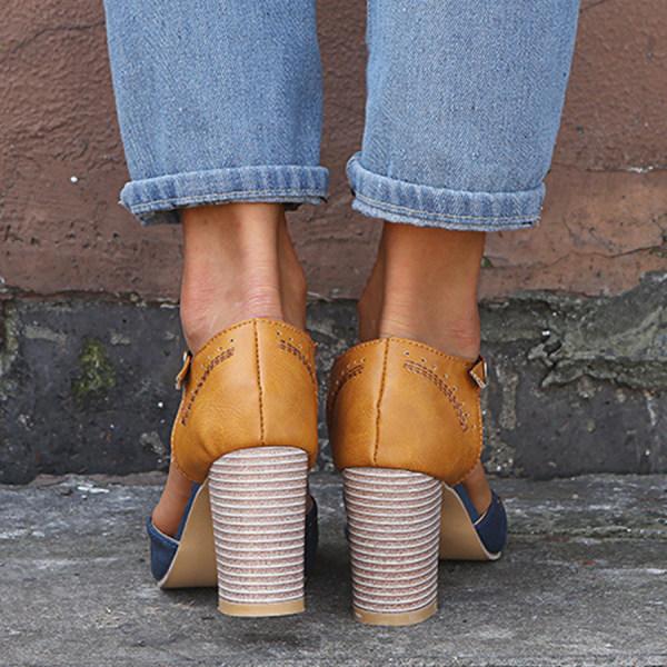 Orthopedic Heels with Arch Support and Non-Slip Sole, 5cm Heel