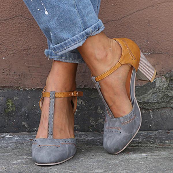 Womens Orthopaedic Heels with Cushioned Footbed and Arch Support, Breathable Upper