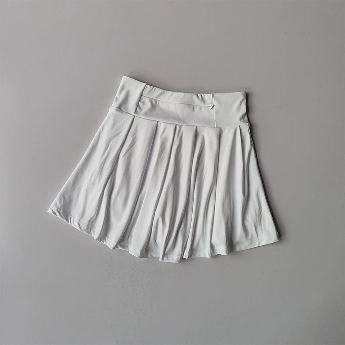 Women Athletic Polo Top and Pleated Tennis Skirt Two Piece Set with Striped Trim