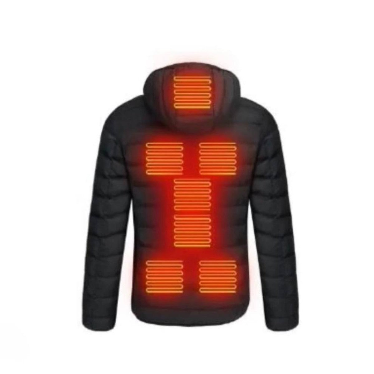 USB Thermal Warmth Puffer Coat with Built in Heating Zones for Outdoor Winter Wear