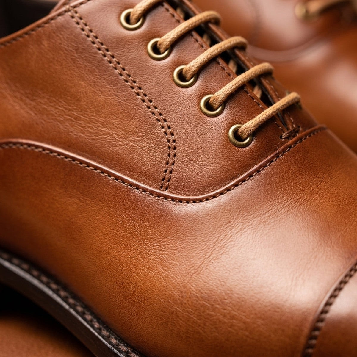 Men Pointed Toe Lace Up Oxford Shoes with Perforated Wingtip Brogue Details