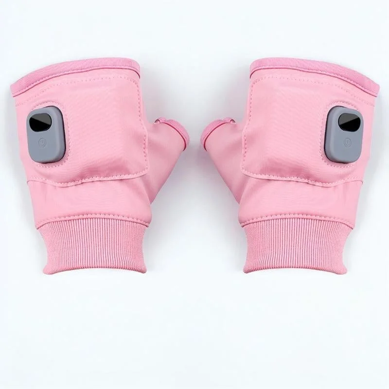 Heated Fingerless Gloves with Three Temperature Settings and USB Type C Charging