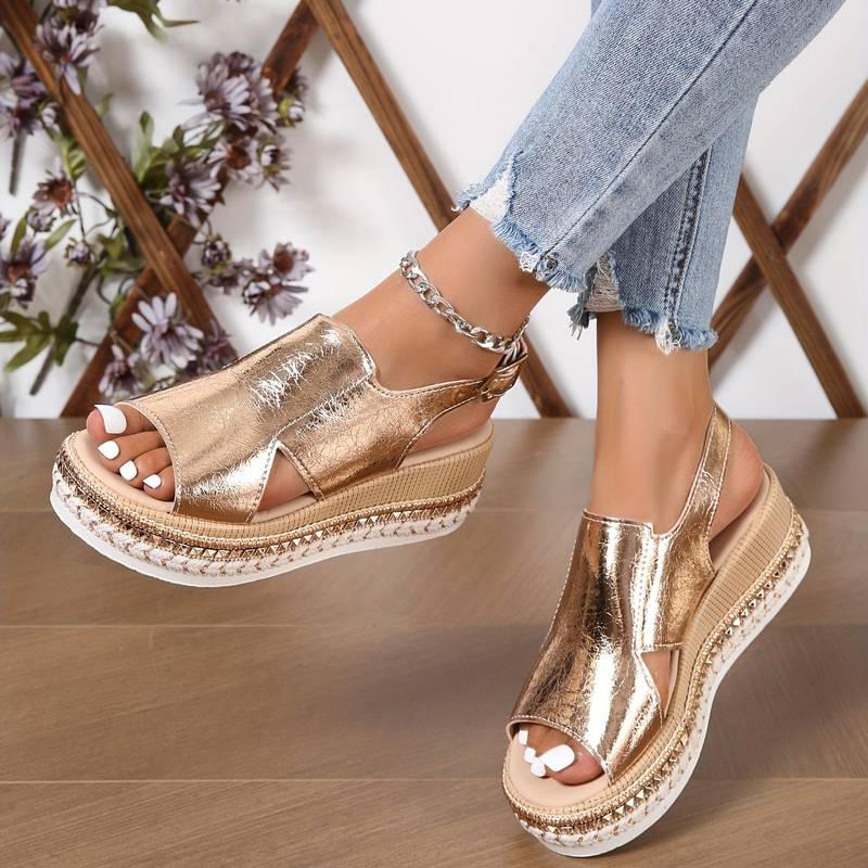 Womens Orthopedic Sandals with Arch Support and Anti-Slip Sole, Star Pattern